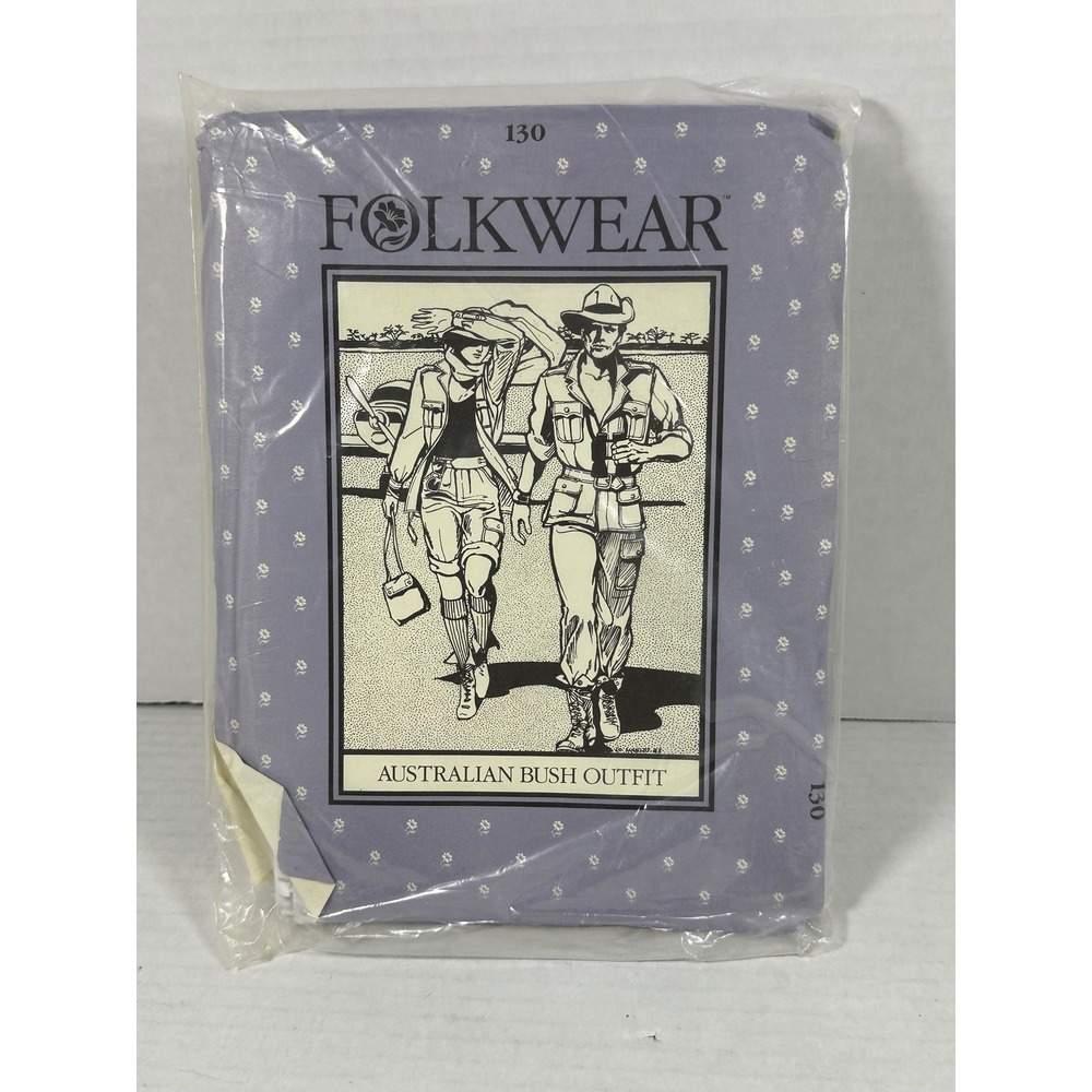 Folkwear 130 Australian Bush Outfit Sewing Pattern Safari Jacket Trousers Shorts